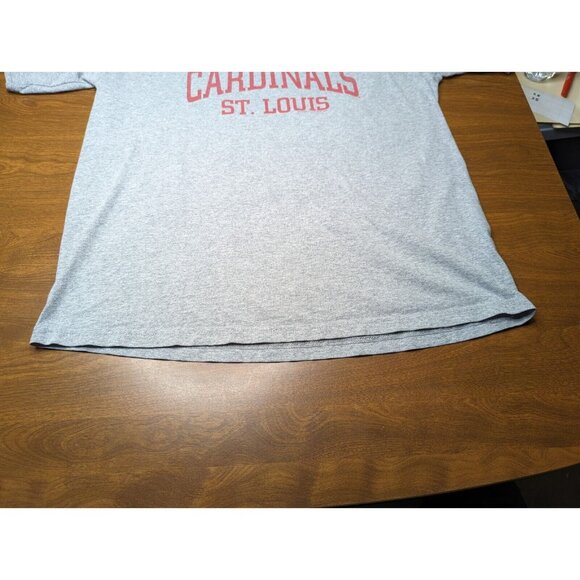ST. LOUIS CARDINALS Gray Majestic Short Sleeve T-shirt L - Picture 7 of 10